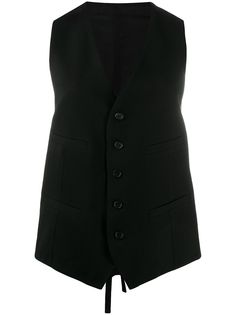 Ann Demeulemeester приталенный жилет на пуговицах