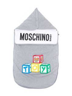Moschino Kids спальный мешок с логотипом Toy и боковой молнией