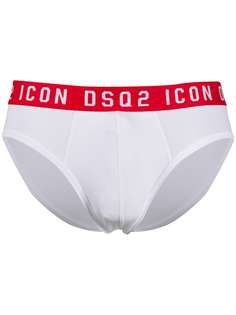 Dsquared2 трусы-брифы с вышитым логотипом