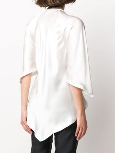 Jil Sander блузка асимметричного кроя