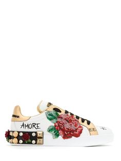 Dolce & Gabbana кроссовки с нашивкой