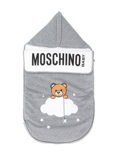 Moschino Kids спальный конверт с принтом