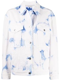 Stella McCartney джинсовая куртка из вареного денима