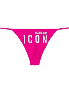 Dsquared2 плавки бикини Icon с принтом