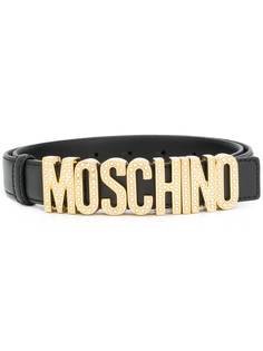 Moschino ремень с пряжкой-логотипом
