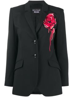 Boutique Moschino блейзер с цветочным принтом