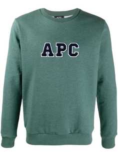 A.P.C. толстовка с вышитым логотипом