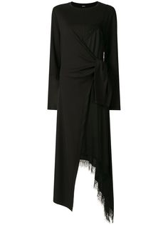 Goen.J многослойное платье с кружевом