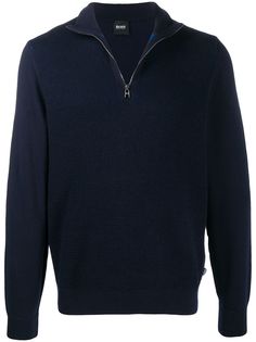 Boss Hugo Boss джемпер с воротником на молнии