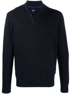 Boss Hugo Boss джемпер с отделкой в рубчик