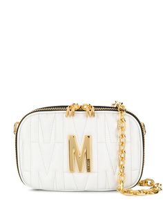 Moschino стеганая сумка с логотипом