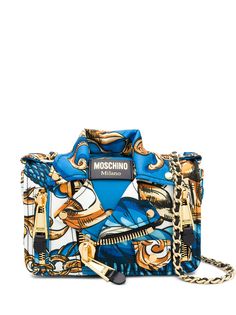 Moschino декорированная сумка на плечо с принтом