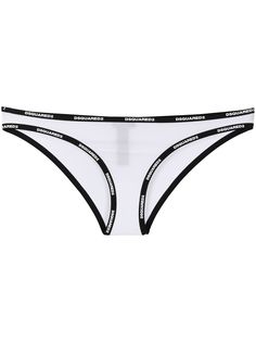 Dsquared2 трусы-брифы с логотипом на поясе