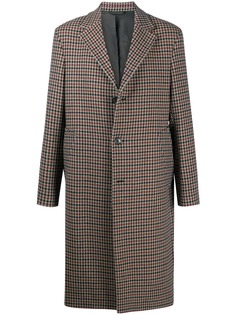 Acne Studios однобортное пальто в ломаную клетку