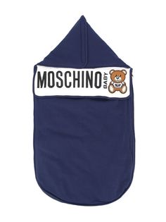 Moschino Kids одеяло с нашивкой-логотипом