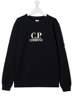 C.P. Company толстовка с круглым вырезом и логотипом