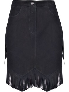 Pinko юбка с завышенной талией и бахромой