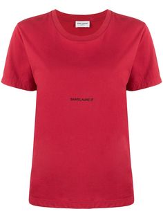 Saint Laurent футболка с круглым вырезом