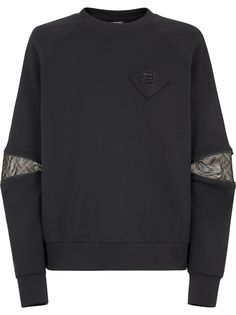 Fendi толстовка со вставками на рукавах