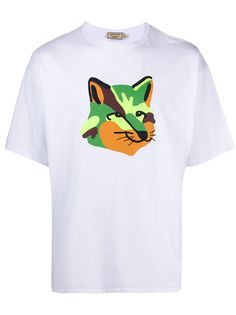 Maison Kitsuné футболка с логотипом