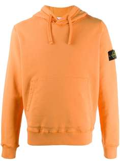 Stone Island худи с длинными рукавами и нашивкой-логотипом