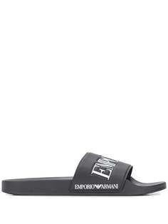 Emporio Armani шлепанцы с логотипом