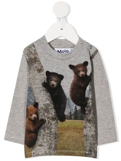 Molo толстовка с круглым вырезом и принтом Teddy Bear