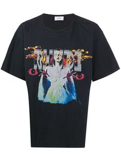Rhude футболка с графичным принтом