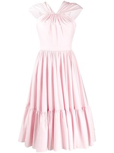 Alexander McQueen ярусное платье миди