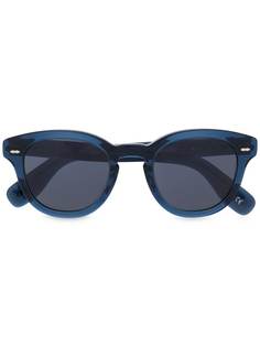 Oliver Peoples солнцезащитные очки в круглой оправе с затемненными линзами