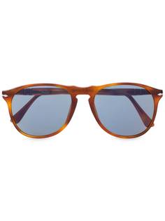 Persol солнцезащитные очки в круглой оправе с затемненными линзами