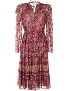 Ulla Johnson платье с цветочным принтом и завязками