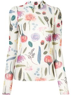 Baum Und Pferdgarten топ воротником-стойкой с цветочным принтом