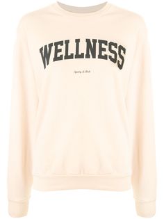 Sporty & Rich свитер Wellness Ivy с круглым вырезом