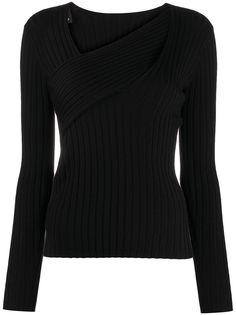 Pinko топ в рубчик с длинными рукавами