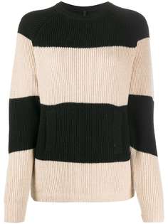 Sara Lanzi two-tone striped jumper