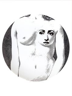 Fornasetti тарелка с принтом