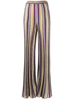 M Missoni брюки широкого кроя в полоску
