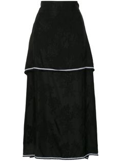 Aganovich многослойная юбка с цветочным узором