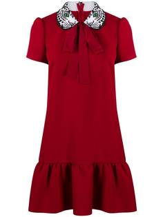 RedValentino платье мини с вышивкой
