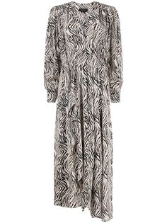 Isabel Marant платье с зебровым принтом