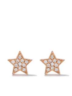 AS29 золотые серьги-гвоздики Miami Star с бриллиантами