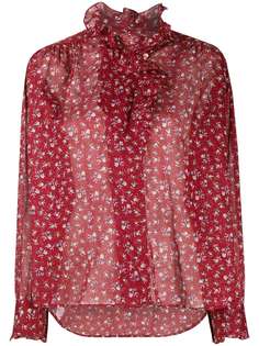 Isabel Marant Étoile блузка с цветочным принтом и оборками