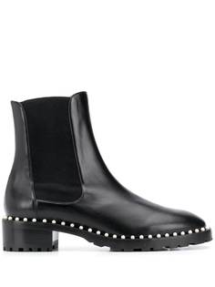 Stuart Weitzman ботильоны с жемчугом
