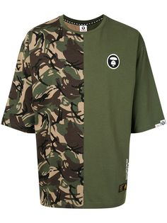 AAPE BY *A BATHING APE® футболка с камуфляжным принтом