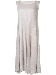 Pleats Please Issey Miyake плиссированное платье миди без рукавов
