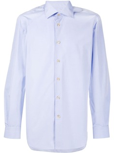 Kiton рубашка с заостренным воротником