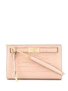 Tory Burch клатч Lee Radziwill с тиснением под кожу крокодила