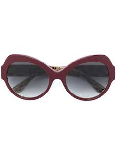 Dolce & Gabbana Eyewear солнцезащитные очки с массивной круглой оправой