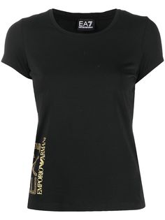 Ea7 Emporio Armani футболка с круглым вырезом и логотипом